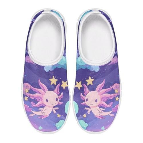 Doojoayie Axolotl Shoes for Girls Gym Shoes Slip On Shoes for Child Back to School Casual3