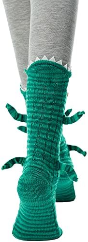 Medias Divertidas de Animales para Mujer - 3D Cocodrilo y Tiburón miniatura 6