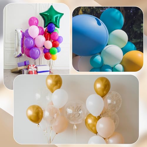 Image of Dianelhall 500pcs 2.95 inch X0.98 inch Balloons Adhesive Strip, 0.02in Thick, Clear Double Sided Balloons Tape Pad Sticker for Temporary Fixing Birthday Party Decor