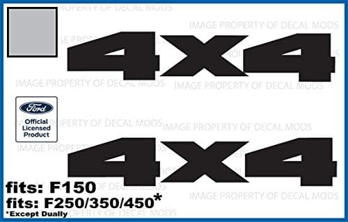Miniatura 2 de Decal Mods Calcomanías adhesivas 4x4 para Ford F150 (2015-2020) y F250 F350 (2017-2020) Juego de 2 (rojo) - CR_Solid