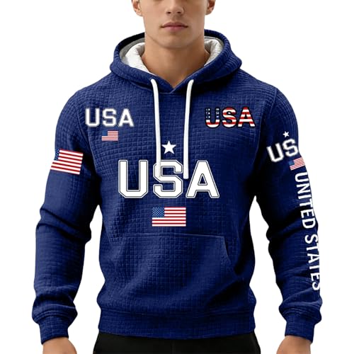 Sudadera sin mangas hombre con capucha transpirable para gimnasio azul 2