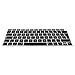 kwmobile Silikon Tastaturschutz für Apple MacBook Air 13" Retina (ab Ende 2018) - QWERTZ Keyboard Cover Abdeckung - Schwarz Transparent