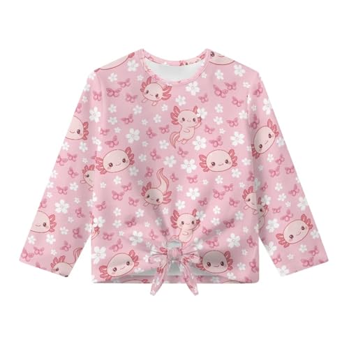 Girls Sweatshirts Tie Front Top Long Sleeves Pullover Casual Lightweight Fall Winter Clothes for 5-14 Teens4