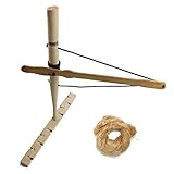 POWER PARACORD Foolproof Bow and Drill Primitive Fire Bow Drill kit Friction Fire Natural Wooden Friction Educational Learning
