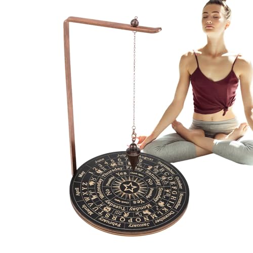 Generisch Soporte para péndulos, estantería con bandeja, soporte para brujas para el hogar, collar, piedra curativa