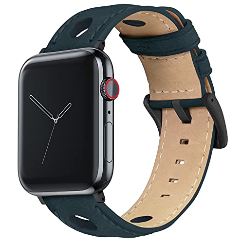 Image of BARTON WATCH BANDS - Horween Leather Watch Bands Compatible with Apple Watch Models - 1, 2, 3, 4, 5, 6, 7, 8, 9, 10, SE, Ultra & Ultra 2