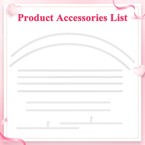 Image of Wokceer 8FT Arch Backdrop Stand White Metal Wedding Arch Backdrop Stand | Metal Backdrop Arch Stand Balloon Arch for Wedding Ceremony Birthday Party Bridal Baby Shower Photo Booth Backgound Decor