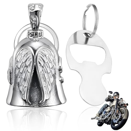 EIH1 Guardian Bell Portafortuna Moto, Campanella Moto Guardian Bell, Portachiavi Guardian Bell, Guardian bell moto, Angelo Custode Campanella Accessori, per Auto Elettriche, Moto, Biciclette