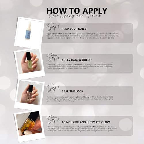 Image of Ellement Co Earl Grey Nail Paint 10 ML | High Gloss Professional Finish Nail Colour for Women | Long Lasting & Chip Resistant Formula | Smooth Application Salon Style Manicure | Vegan, Non-Toxic & Paraben Free Nail Polish