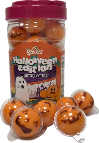 Apexy Center-Filled Gummy Candy Halloween Special Edition – Pumpkin Head