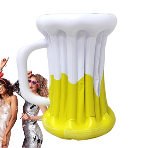 Enfriador inflable, enfriador de cerveza inflable | Enfriador inflable de cerveza enfriador de bebidas | Contenedores de bebidas portátiles flotantes decoraciones de fiesta para piscina y cumpleaños