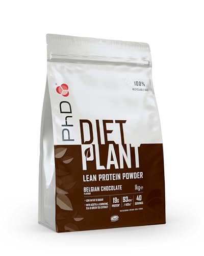 PhD Nutrition Diet Plant Proteína Vegana 1kg Chocolate Belga