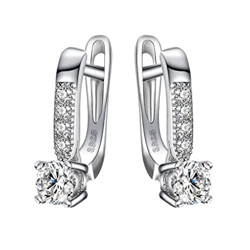 Boucles d'oreilles clips argent confortables sans perçage pour mariage