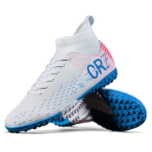 Image of Soccer Cleats for Mens Womens Indoor Turf Soccer Shoes Youth AG TF Training Football Boots Unisex