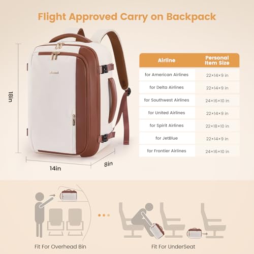 LOVEVOOK 40L Travel Backpack for Women