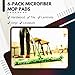 Green Direct Washable Microfiber Mop Head (3 Pack) - Microfiber Replacement Mop Pads 16 x 5.5 Inches for Cleaning of Wet or Dry Floors - Professional Home/Office Cleaning Supplies, Green Color