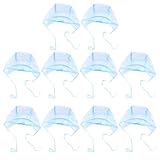 JOINPAYA 10 Stück Wiederverwendbare Blaue Haarfärbekappen mit Löchern für Präzises Strähnchenfärben zu Hause und Salon Inklusive Passendem Umhang