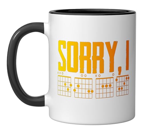 Taza de cerámica con diseño sarcástico para guitarristas miniatura 1