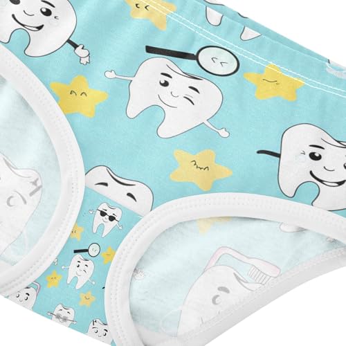 Cute Cartoon Teeth Toddler Girls's Underwear 2T 202c14294