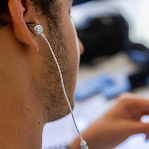Image of LUDOS Clamor Wired Earbuds in Ear Headphones with Microphone, Earphones with Mic and Volume Control, Memory Foam, Reinforced Cable, Bass Compatible with iPhone, Apple, iPad, Computer, Laptop, PC