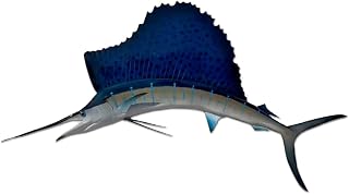 Sailfish Half Mount Fish Replicas - Different Sizes - Made for Indoors Or Outside - Ultimate Affordable Fish Mount Decor