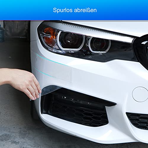 Esteopt Transparente Autoschutzfolie, 5 cm x 10 m Universal-Einstiegsleistenschutzfolie, selbstklebende Autofolie, Vinylfolie, DIY-Auto-Wrap-Aufkleber für Autos, Motorräder, Fahrräder, kratzfest