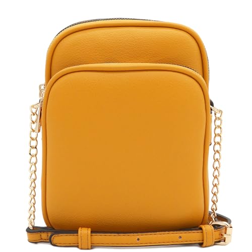 Image of FashionPuzzle Multi Pocket PU Leather Casual Medium Crossbody Bag with Adjustable Strap