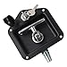 T Handle Door Latch in Long Lasting Stainless Steel Perfect for Trailers, Toolboxes, and Industrial Use Includes 2 Keys (Silver)