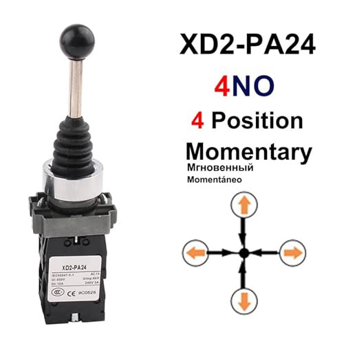 Manette industrielle XD2-PA24 pour remplacer un interrupteur défectueux à 4 positions - 2