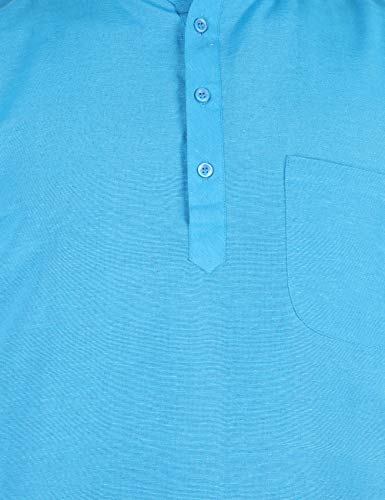 Image of LATEST CHIKAN Men's Cotton Regular Casual Strped Short Kurta Half Sleeves - (SK-LJ.DS.AS)