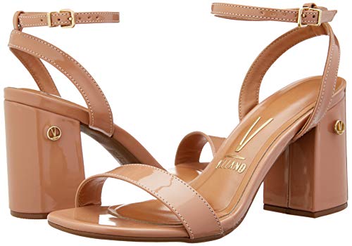 Sandálias Premium, Vizzano, Feminino, Verniz Nude, 38
