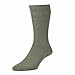 Price comparison product image HJ91 Hall MENS SOFTOP Non Elastic Cotton Rich Socks 6-11 Olive