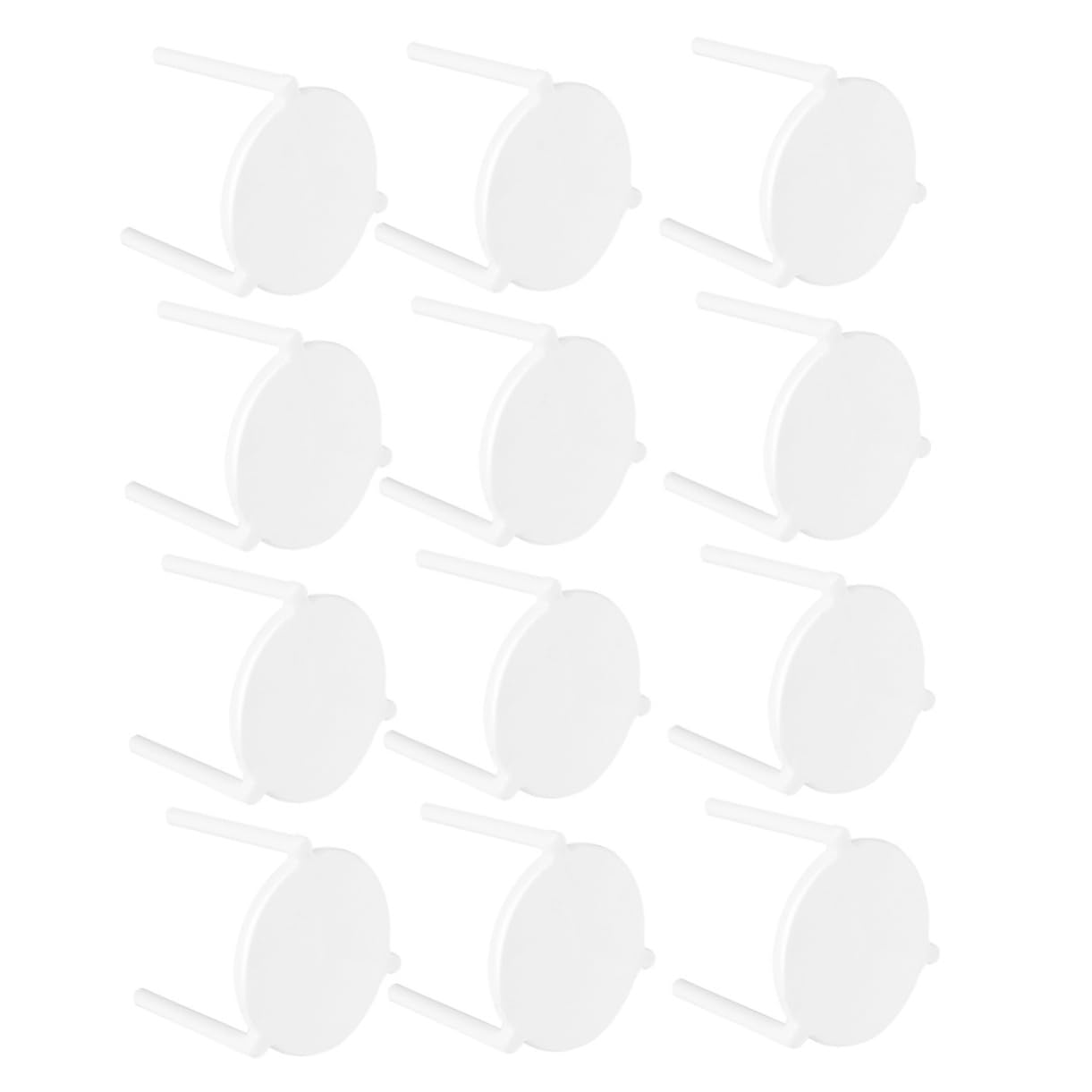 AUTSUPPL 100pcs Pizza Holder Stand Plastic Tripod Stack Pizza Pan Rack White Racks Stand