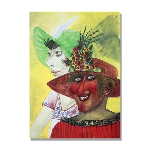 Tableau Abstrait Otto Dix pour Décoration Murale Salon et Bureau Contemporain