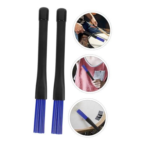 Abaodam 2 piezas Baquetas Retráctiles para Batería con Mango de Plástico Azul miniatura 4