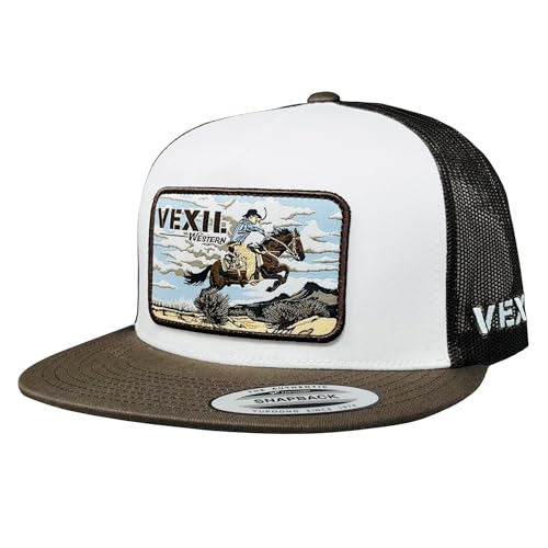 Image of Vexil American Rancher Adjustable Snapback Western Lifestyle Rodeo Southwest Inspired Meshback Hat