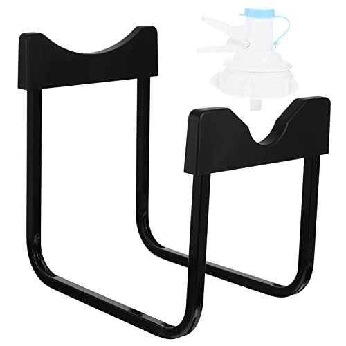 NUOBESTY 1 Juego Estante de dispensador de agua Pararse balde de agua estante dispensador de agua soporte dispensador de agua solo soporte para dispensador de bebidas hierro forjado Negro