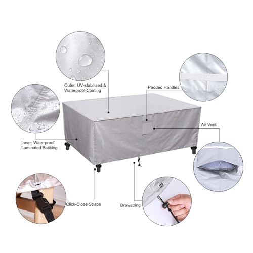 Housse protection table jardin imperméable bâche canapé extérieur anti-UV - 5