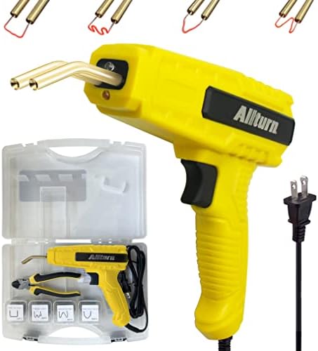 Allturn 110V-80W Plastic Welder,Hot Stapler,Plastic Welding Kit,Plastic Welding Machine Car Bumper Repair Kit.(Yellow)