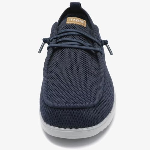 Image of 1TAZERO Men's Extra Wide Slip-On Shoes 4E-6E Wide Walking Orthopedic with Arch Support for Wide Fit Plantar Fasciitis
