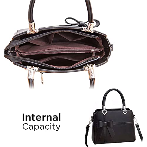 Girls Bowknot Handbag Purse Cute Leather Shoulder Bag For Women Top-Handle Totes Satchel #TOP4