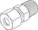 Tompkins Industries MC6051-S10-06 Metric Compression Male Stud Coupling NPT,S10 (18 x 1.5) x 3/8-18, Steel