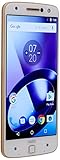  Motorola Z Modelo XT-1650 Sim Única - Smartphone Android 6.0 de 5.5\" (Bluetooth, Qualcomm Snapdragon 820, 4 GB de RAM, 64 GB, cámara de 13 MP), Color Dorado- Incluye Moto Mods
