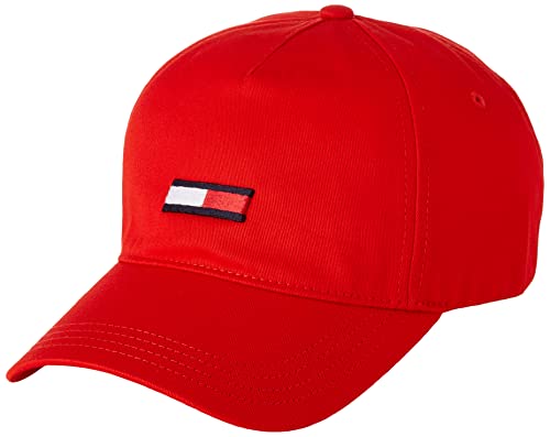 Tommy Jeans Casquette de Baseball Femme TJW Flag Cap avec Logo, Deep Crimson, Onesize