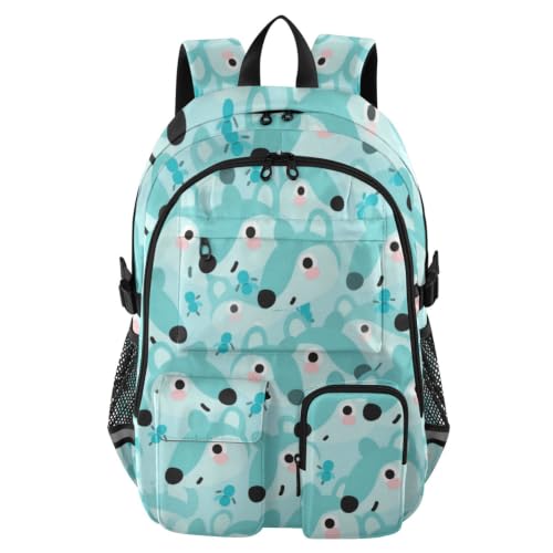 Mochilas de viaje para laptop 17.5 pulgadas verde bolsa casual ligera escolar