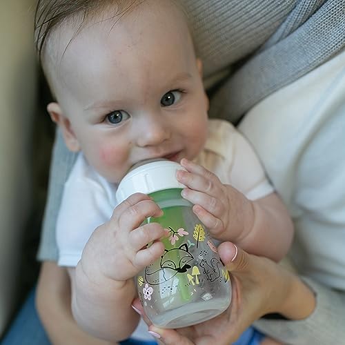 Dr. Brown's Anti-Colic Options+ Wide-Neck Baby Bottles, Forest, 2-Pack - image 7
