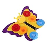 Diseño portátil: liviano y fácil de almacenar, este juguete permite que los disfruten de un juego creativo dondequiera que estén, tablero de botones, botones de suéter