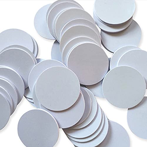 Romacci 10PCS NFC 215 Branco Ntag215 Cartões em branco Cartões NFC redondos de moedas regraváveis ​​