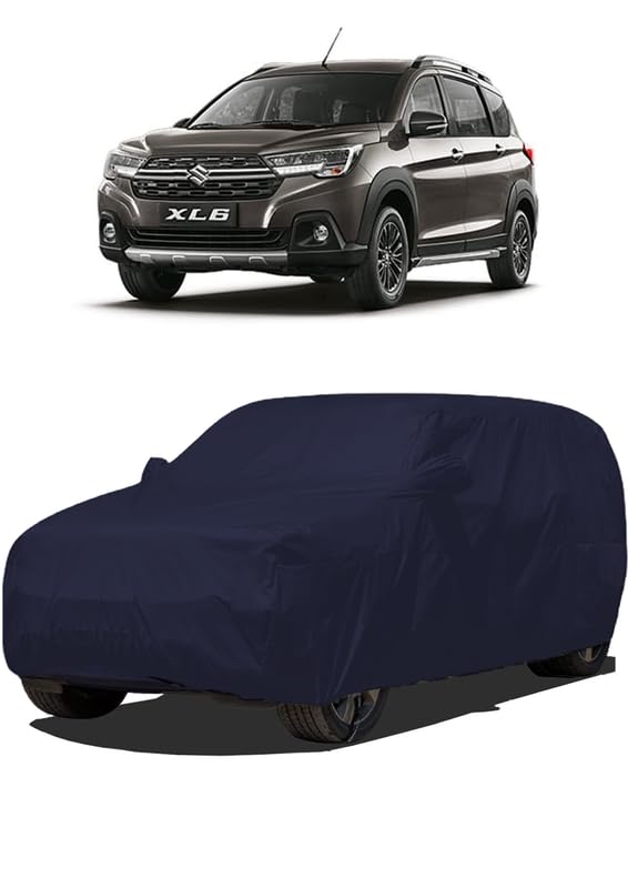 Image of J S R Waterproof Body CAR Cover for Maruti Suzuki XL6 (Maruti Suzuki XL6 CAR Cover | XL6 CAR Cover | XL6 CAR Cover Waterproof | CAR Cover for XL6)