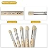 Auhoahsil Stencil Brushes Set, 5 Pcs Natural Bristle Wooden Handle Template Brushes for Wood Wall Model House Painting, Stencil Projects, Card Making, DIY, Crafts and Acrylic Oil Watercolor Painting #3